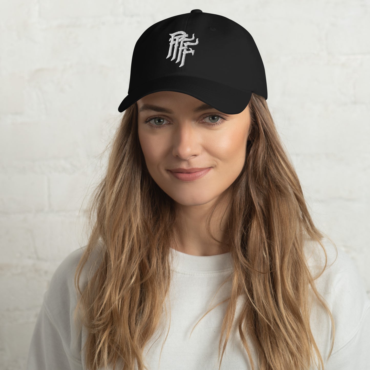 Black Prepared to Fight Fire Embroidered Hat